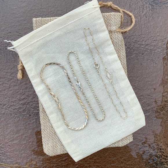 ✨ Stunning 925 Sterling Silver Bracelet Set (Made in Italy) (Like New) - Picture 3 of 10